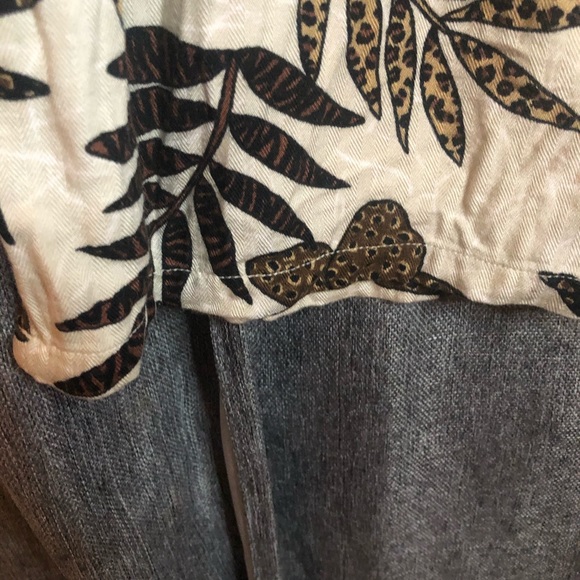 Women’s rayon Y2k bohemian beachy tropical vacation two piece lounge wear set - Picture 8 of 13